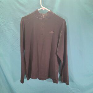 Paradox Mens Black Long Sleeve Quarter-Zip Pullover L